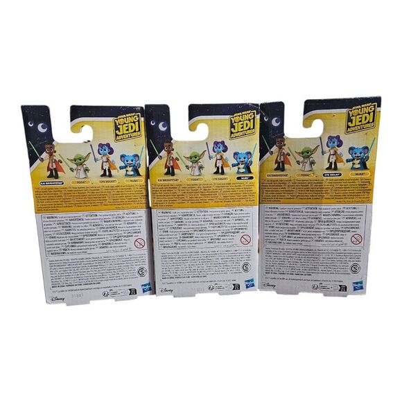 2023 Star Wars Young Jedi Adventures Set of 3 Figures Kai Lys Nubs NIB - Picture 2 of 4